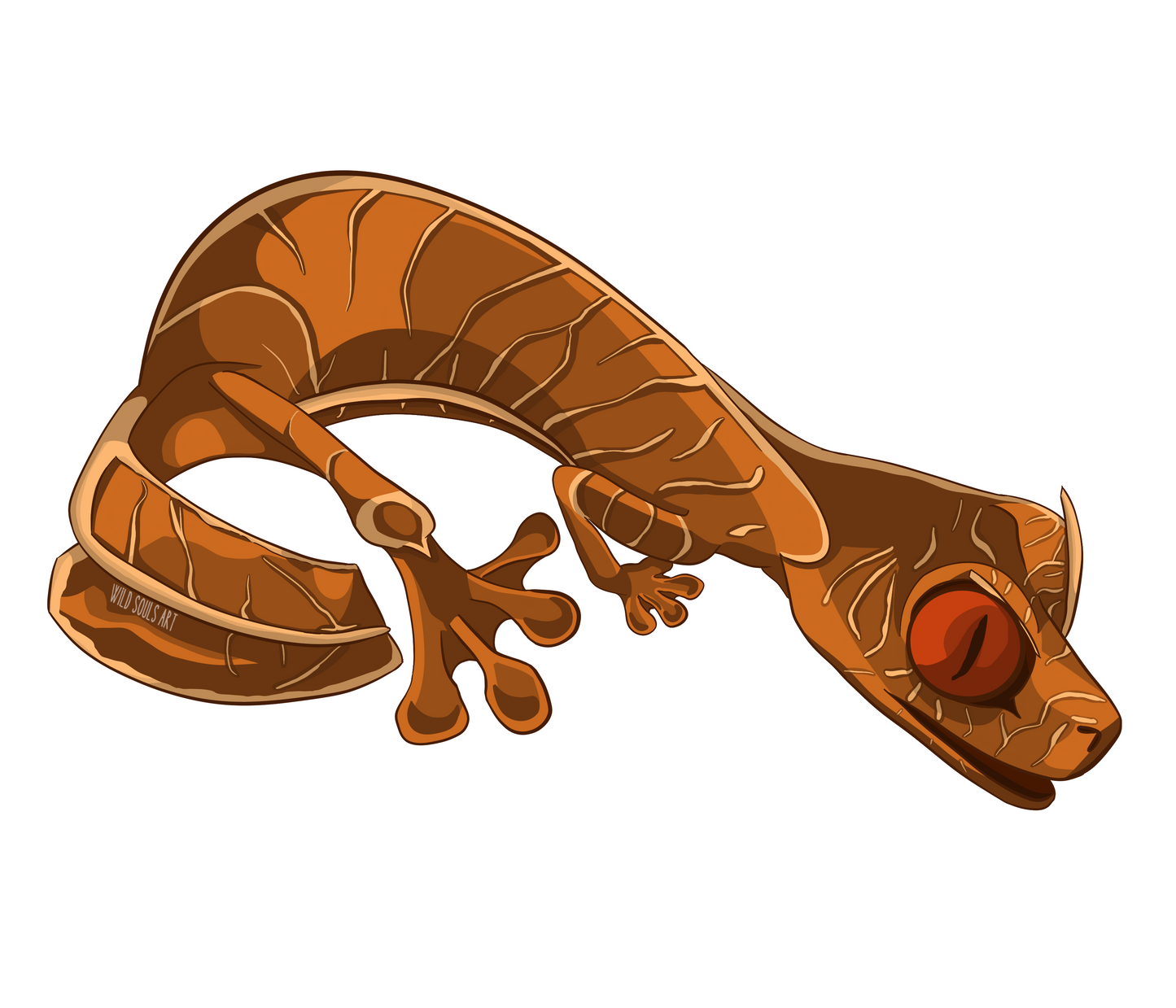 Satanic Leaf-Tailed Gecko Sticker