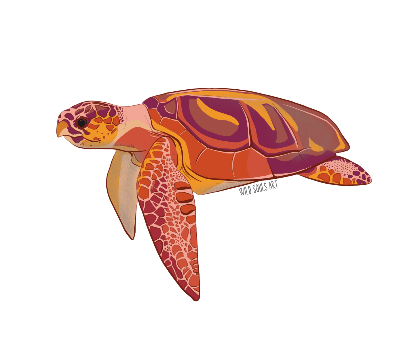 Hawksbill Sea Turtle Sticker
